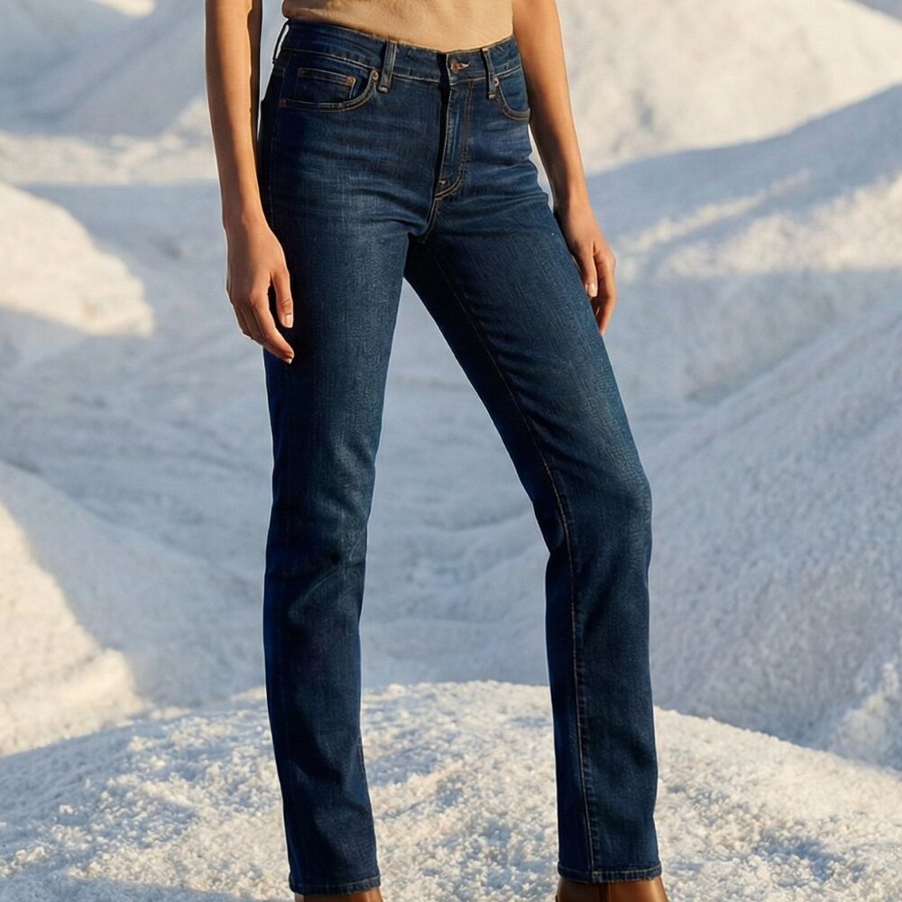 $228 ANTHROPOLOGIE J BRAND cigarette leg deep blue jeans 29